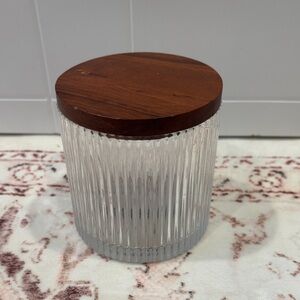 UGG Glass Jar with Wooden Lid